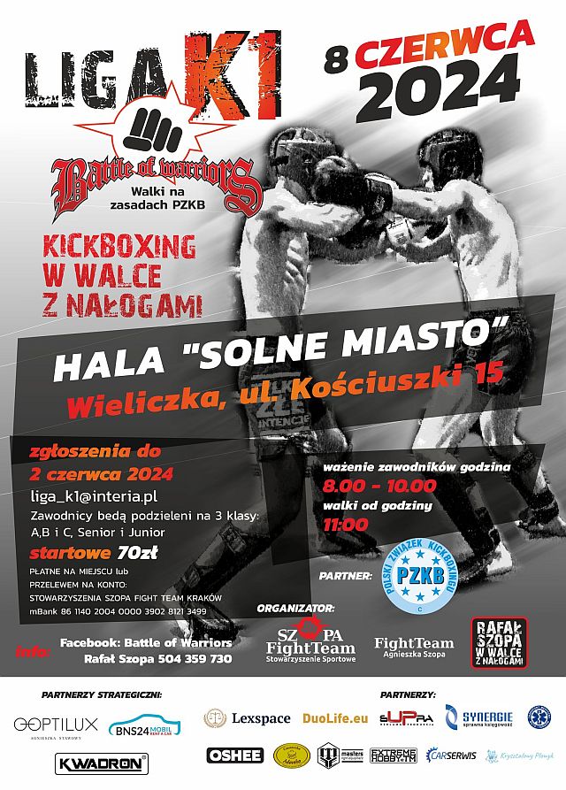 Liga Kickboxingu w Walce z Nałogami - Solne Miasto Wieliczka - Rafał Szopa TEAM