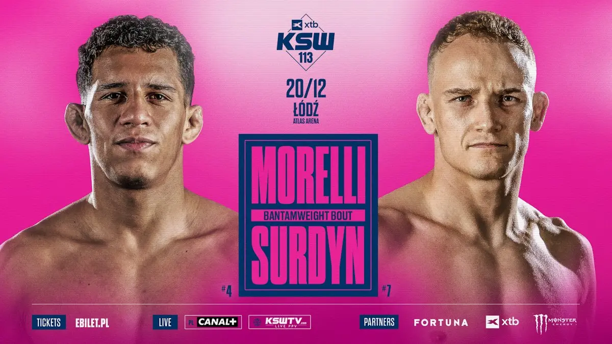 Marcello Morelli zmierzy się z Patrykiem Surdynem na gali XTB KSW 113