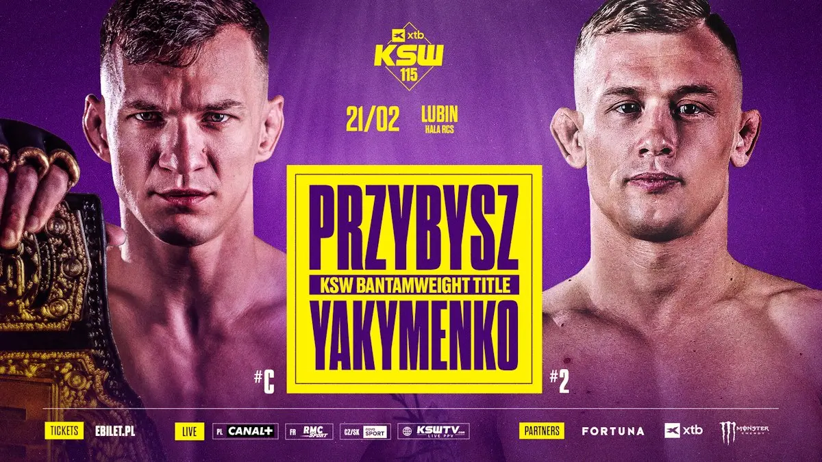 Przybysz vs. Yakymenko! Starcie o pas walką wieczoru gali XTB KSW 115