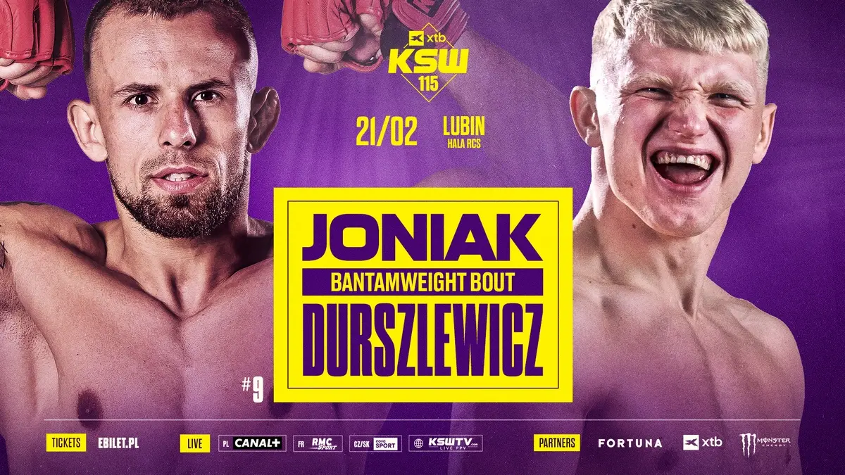 Mariusz Joniak zmierzy się z Karolem Durszlewiczem na gali XTB KSW 115