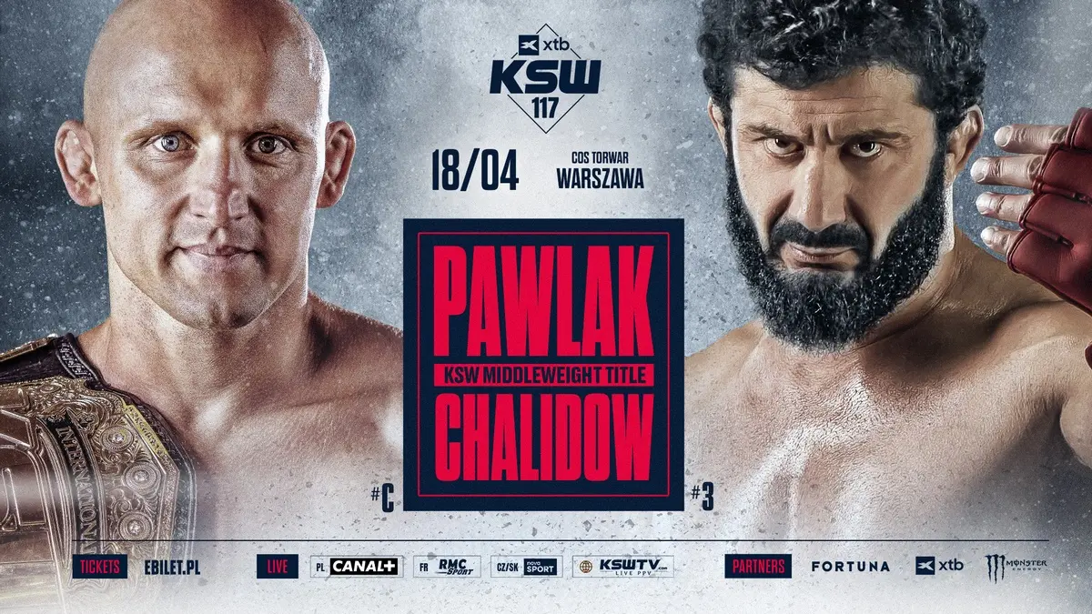 Pawlak vs Chalidow starciem wieczoru gali XTB KSW 117