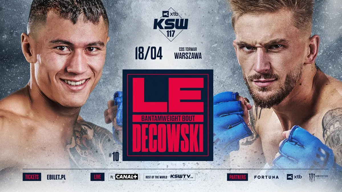 Tobiasz Le zmierzy się z Sebastianem Decowskim na gali XTB KSW 117