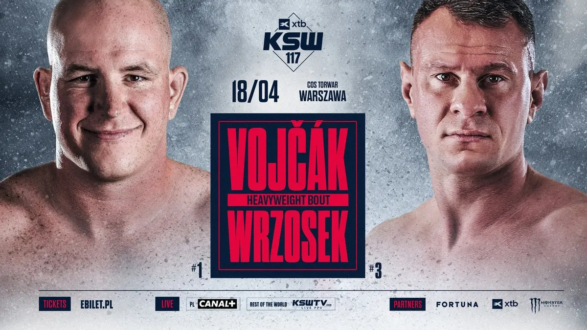 Vojčák vs. Wrzosek! Potężne zderzenie w czubie wagi ciężkiej na XTB KSW 117