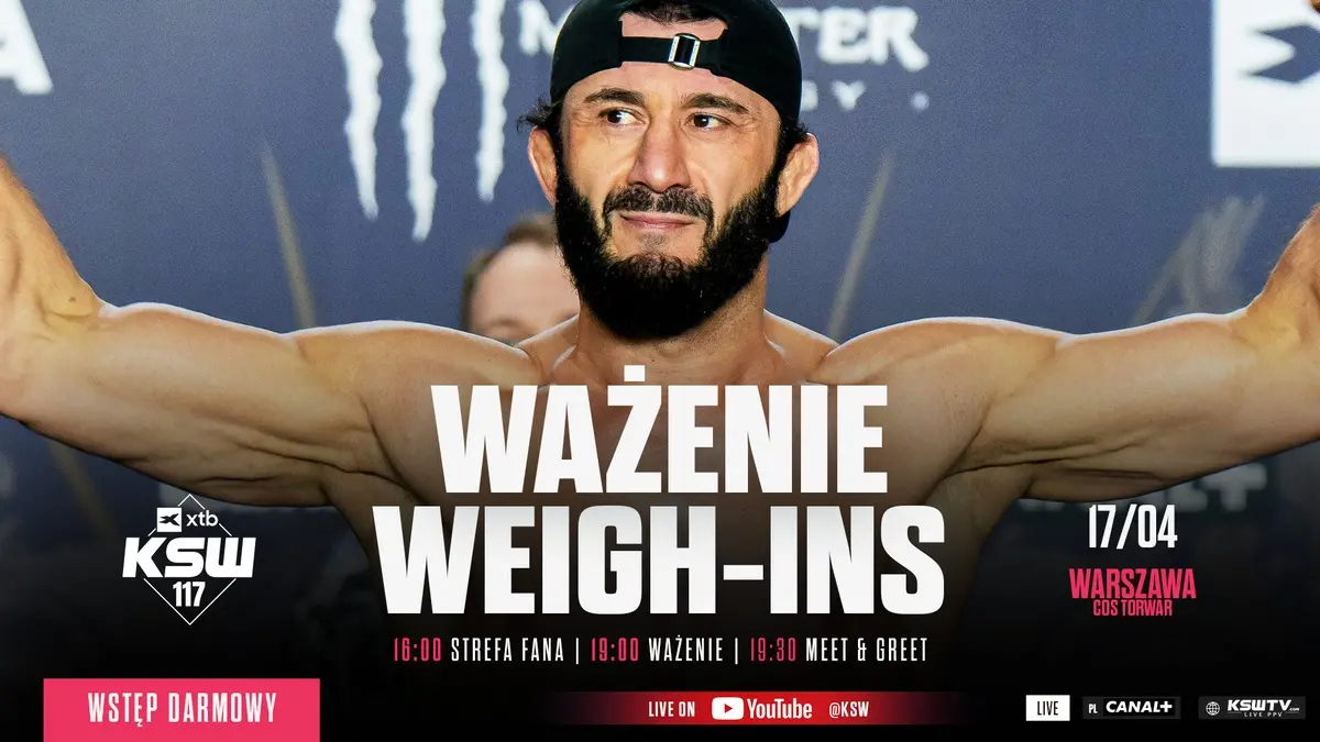 Wyniki porannego ważenia przed galą XTB KSW 117 w Warszawie